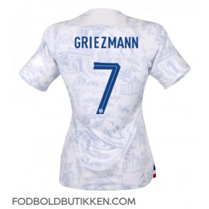 Frankrig Antoine Griezmann #7 Udebanetrøje Dame VM 2022 Kortærmet